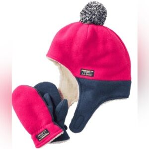L.L. Bean Toddlers' Mountain Classic Fleece Hat and Mitten Set